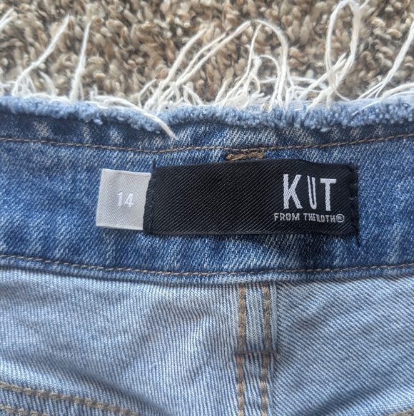 Kut From The Kloth Jane High Rise Jean Shorts Size 14 - Picture 3 of 7